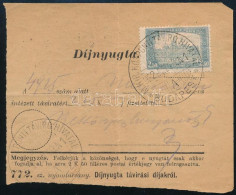 1922 Díjnyugta 2,50K Bérmentesítéssel "M.KIR. KÖZPONTI TÁVIRÓ HIVATAL / BUDAPEST" - Altri & Non Classificati