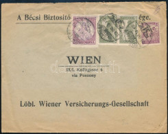 1923 Levél Bécsbe 600K Bérmentesítéssel - Sonstige & Ohne Zuordnung