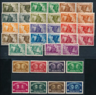 **, * 1945-1946 Vértanúk Sor + Újjáépítés Sor Fordított Párokban (12P, 24P, 40P, 100P, 240P Postatiszták) - Sonstige & Ohne Zuordnung