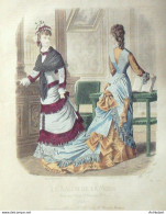 Gravure De Mode Salon De La Mode 1877 N° 247 - Stampe & Incisioni