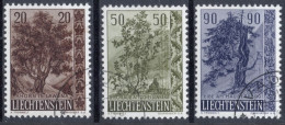 Liechtenstein 1958: Bäume II. Arbres Trees Zu 315-317 Mi 371-373 Yv 333-335 ET-o VADUZ 12.VIII.58 (Zumstein CHF 12.00) - Gebraucht