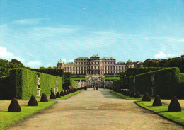 VIENNA, BELVEDERE CASTLE, ARCHITECTURE, PARK, STATUE, AUSTRIA, POSTCARD - Belvedère