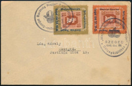 1946 Boríték Rajta 2 Db Magyar-Szovjet Bélyegkiállítás Barátság Napjai Levélzáró Forint-fillér Bélyegekkel és Alkalmi Bé - Altri & Non Classificati