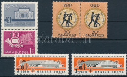 ** 1959-1964 Berlin 1Ft Lemezhibákkal, Olimpia 20f Elfogazott Pár, 3Ft Eltolódott Fekete Színnyomattal - Andere & Zonder Classificatie