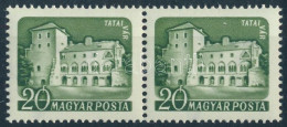 ** 1960 Várak Színes Papíron 20f Pár XII. B Vízjellel - Otros & Sin Clasificación