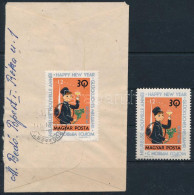 1963 Újév 30f Elfogazott Bélyeg Levélen + Postatiszta Támpéldány - Andere & Zonder Classificatie