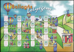 ** 2007 Ballagás Bélyegem (IV.) - Hőlégballon Promóciós Teljes ív (7.500) - Sonstige & Ohne Zuordnung