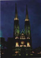 VIENNA, CHURCH, ARCHITECTURE, NIGHT, AUSTRIA, POSTCARD - Chiese