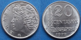 BRAZIL - 20 Centavos 1977 "Oil Derrick" KM# 579.1a Monetary Reform (1967-1985) - Edelweiss Coins - Brasile