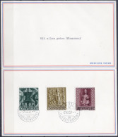 Liechtenstein 1959: Weihnacht Noel Xmas Zu 342-344 Mi 386-388 Yv 350-352 Karte Mit ⊙ VADUZ 2.XII.59 (Zumstein CHF 30.00) - Covers & Documents