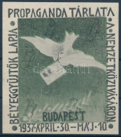 ** 1937/3a Bélyeggyűjtők Lapja Propaganda Tárlata Emlékív Blokk (6.500) - Otros & Sin Clasificación