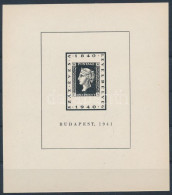 ** 1941/1a 100 éves A Bélyeg Emlékív / Souvenir Sheet - Otros & Sin Clasificación