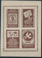 ** 1945 III. Bélyeggyűjtési Propaganda Kiállítás Emlékív / Souvenir Sheet - Otros & Sin Clasificación