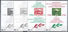 ** 1996/13-14 IV. 10 éves A MABÉOSZ Szlovák és Cseh Szekciója 2 Db Emlékív Pár Azonos Sorszámmal (80.000) / Souvenir She - Other & Unclassified