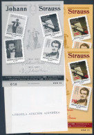 ** 1999/21 Strauss 4 Db-os Emlékív Garnitúra, Azonos Sorszámmal (20.000) - Autres & Non Classés