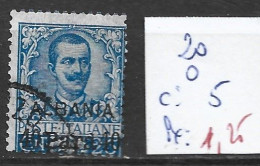 LEVANT ITALIEN 20 Oblitéré Côte 5 € - Albanië