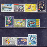 GHANA N°  266 à 273, A13 & 14 ** MNH Neufs Sans Charnière, TB (D6438) Timbres Surchargés - 1967 - Ghana (1957-...)