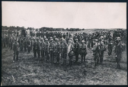 1919 A Magyar Vörös Hadsereg Katonái Feliratozott Csoportkép Későbbi Nagyítás 17x11 Cm - Otros & Sin Clasificación