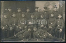 1916 I. Világháborús Német Katonák Ulm Csapatfotó Fotólap / German Solders Photo - Otros & Sin Clasificación