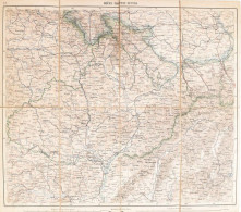 Cca 1900-1910 Brünn, Troppau, Neutra (Brno, Opava, Nyitra) Katonai Térkép, 1 : 750.000, Vászonra Kasírozva, A M. Kir. Na - Sonstige & Ohne Zuordnung