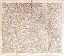 Cca 1900-1910 Klausenburg, Máramaros-Sziget, Tölgyes (Kolozsvár, Máramarossziget, Gyergyótölgyes) Katonai Térkép, 1 : 75 - Altri & Non Classificati