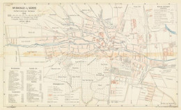 1916 Miskolc Thj. Város Belterületének Térképe. A Legujabb Adatok Nyomán Szerk. Lippay Béla, Bp., Klösz György-ny., Kart - Andere & Zonder Classificatie