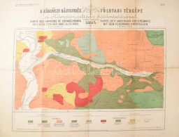 1895 A Körmöci Bányavidék Földtani Térképe A Nándor Altáró Kitüntetésével, Kiadja: Hölzel és Tsa., Szakadásokkal, 72×92  - Sonstige & Ohne Zuordnung