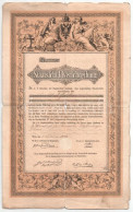 Ausztria / Bécs 1873. Államadóssági Kötvény 200G-ről, Szárazpecséttel, Kézzel írt Szöveggel T:VG - Unclassified