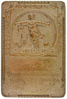 1939. "Cégcsapatok Labdarúgó Ligája" Egyoldalas Ezüstözött Bronz Plakett Gravírozással (57x86mm) T:XF Patina, Kopott Ezü - Non Classificati