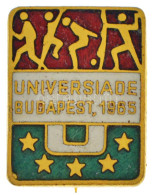 1965. "Universiade Budapest" Műgyantás Fém Jelvény (20x15mm) T:AU - Non Classificati