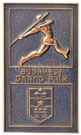 ~1970-1980. "Budapest Grand Prix" Egyoldalas Br Sport Plakett (76x45mm) T:1- Kis Patina - Non Classés