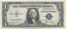 Amerikai Egyesült Államok 1935. 1$ "V 65306961 F" Silver Certificate - Kisméretű Kék Pecsét" , Georgia Neese Clark - Joh - Sin Clasificación