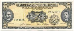 Fülöp-szigetek 1949. 5P T:UNC  Philippines 1949. 5 Pesos C:UNC  Krause 135 - Sin Clasificación