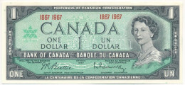 Kanada 1967. 1D "A Kanadai Konföderáció Centenáriuma" Emlékkiadás T:AU Canada 1967. 1 Dollar "Centennial Of Canadian Con - Sin Clasificación