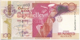 Seychelle-szigetek 2001-2008. 100R Fekete Sorszám T:UNC Seychelles 2001-2008. 100 Rupees Black Serial C:AU Krause 40.a - Sin Clasificación