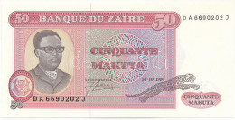 Zaire 1980. 50m T:UNC Zaire 1980. 50 Makuta C:UNC Krause P#17 - Non Classés