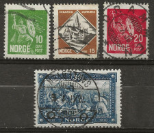 NORVEGE: Obl., N° YT 147 à 150, Série, TB - Used Stamps