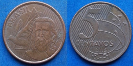 BRAZIL - 5 Centavos 2015 "Tiradentes" KM# 648 Monetary Reform (1994) - Edelweiss Coins - Brazil