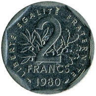 France - 1980 - KM 942.1 - 2 Francs - XF - 2 Francs