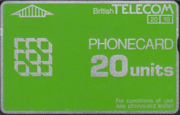 UK - British Telecom L&G  BTD014 - 3rd Issue Phonecard Definitive - 20 Units - 931G - BT Definitive Issues