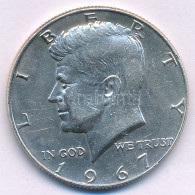 Amerikai Egyesült Államok 1967. 1/2$ Ag "Kennedy" T:AU,XF  USA 1967. 1/2 Dollar Ag "Kennedy" C:AU,XF  Krause KM#202a - Ohne Zuordnung