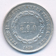 Brazília 1858. 500R Ag "II. Pedro" T:2 Brasil 1858. 500 Reis Ag "Pedro II" C:XF Krause KM#464 - Ohne Zuordnung