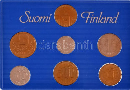Finnország 1990. 5p-5M (6xklf) Forgalmi Sor + "Finn Verde" Zseton Szettben, Eredeti Műanyag Tokban, Tanúsítvánnyal T:UNC - Sin Clasificación