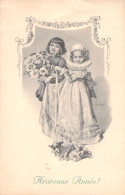 Illustrateur - Schubert - Enfants Déguisés Et Chiots - Heureuse Année - M M  Vienne - Carte Postale Ancienne - Schubert