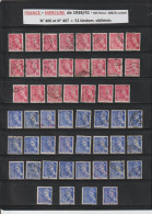 406 & 407  De 1938/1941  - 51 Timbres Oblitérations Diverses - Type MERCURE - 5c. Rose & 10c. Outremer - 2 Scan - 1938-42 Mercurio