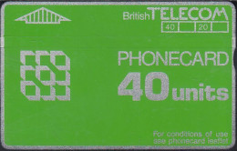 UK - British Telecom L&G  BTD015 - 3rd Issue Phonecard Definitive - 40 Units - 951B - BT Definitive Issues