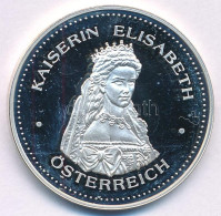 Ausztria 1995. "Erzsébet Császárné / Európai Monarchiák" Jelzetlen Ag Emlékérem (14,97g/34mm) T:PP Ujjlenyomat Austria 1 - Sin Clasificación