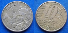 BRAZIL - 10 Centavos 2004 "Pedro I" KM# 649.2 Monetary Reform (1994) - Edelweiss Coins - Brasile