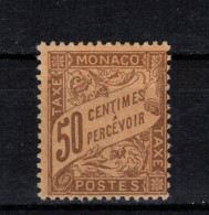 MONACO  Timbre  Taxe  1905 ( Ref MC 420)  Variété Du N° 7 Sur Le X De Taxe - Postage Due