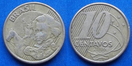 BRAZIL - 10 Centavos 2006 "Pedro I" KM# 649.2 Monetary Reform (1994) - Edelweiss Coins - Brazilië